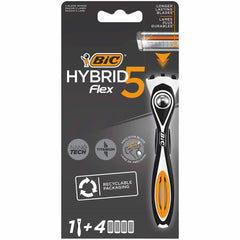 BIC Hybrid Flex 5 1 razor + 4 replacement blades